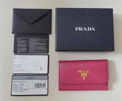 prada keyring wallet|Prada small wallet price.